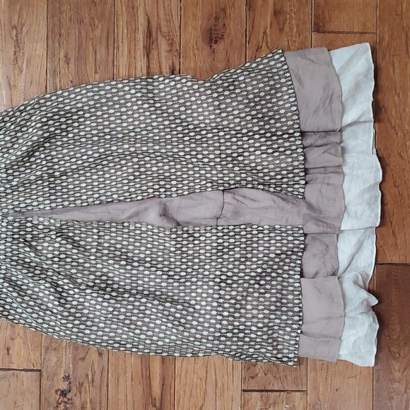 A'Reve Beige and Cream Ruffled Tiered Midi Sundress - Picture 4 of 9